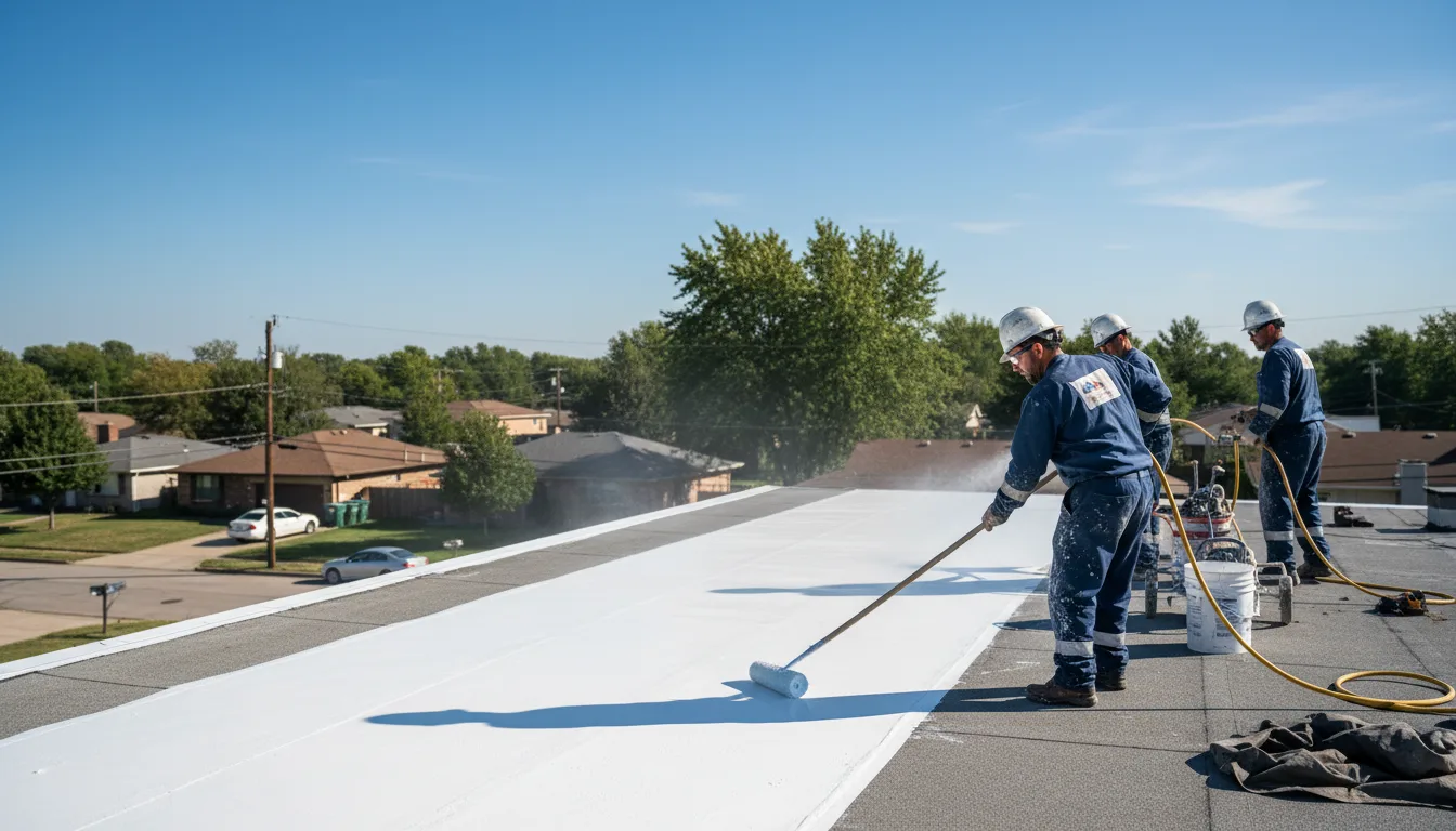 Commercial roof coating in Paradise, TX near me